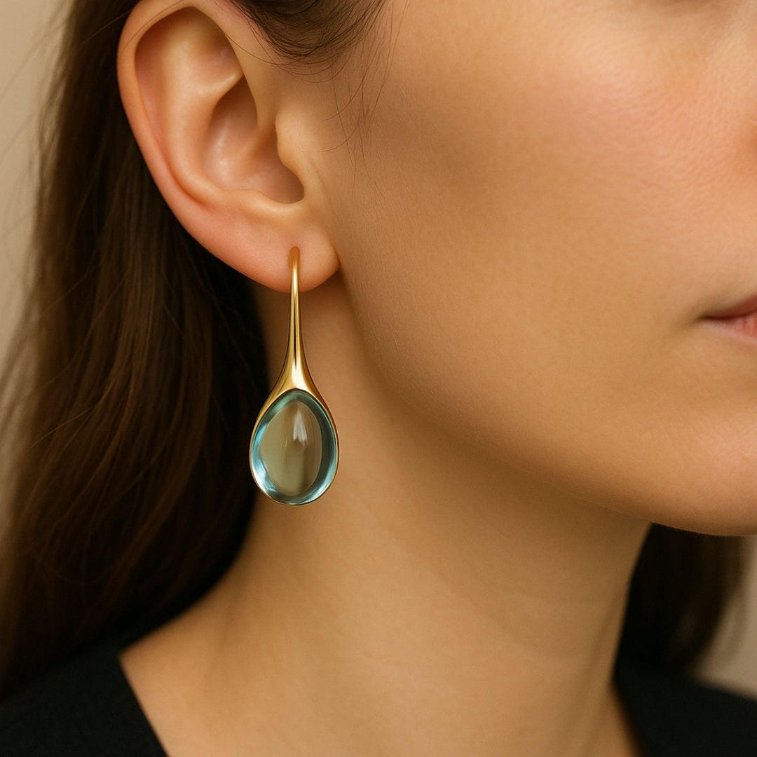 Boucles d'Oreilles en Cristal Minimalistes