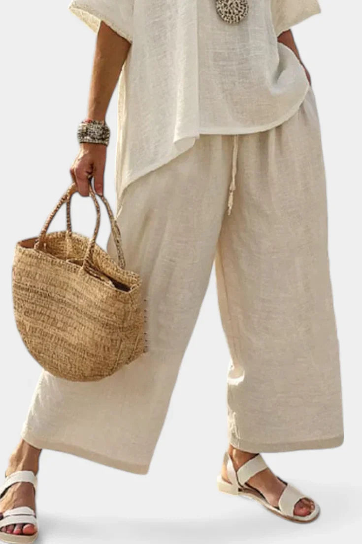 Drevon | Blouse Minimaliste Confortable & Pantalons Amples