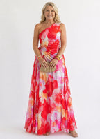 Rose | Robe de Soirée Tropicale Vibrante