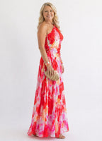 Rose | Robe de Soirée Tropicale Vibrante