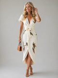 Catherine | Robe Wrap Élégante