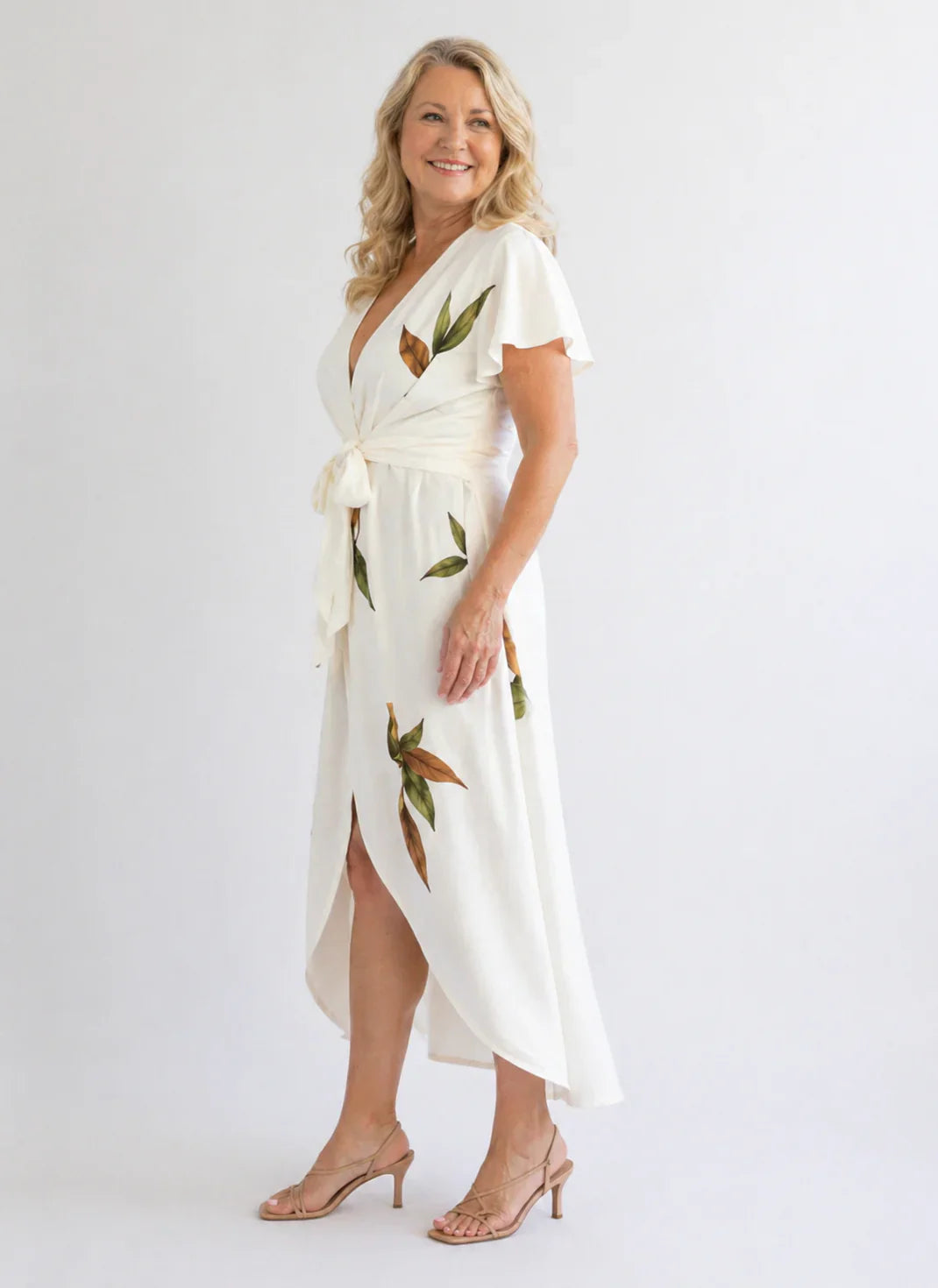 Catherine | Robe Wrap Élégante