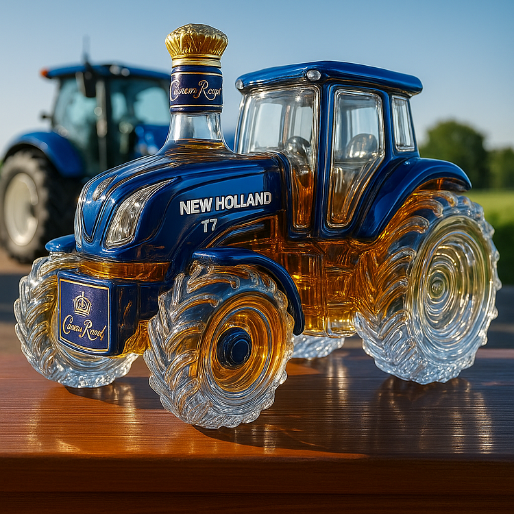 New Holland T7™ bouteille à whisky | Forme classique du tracteur