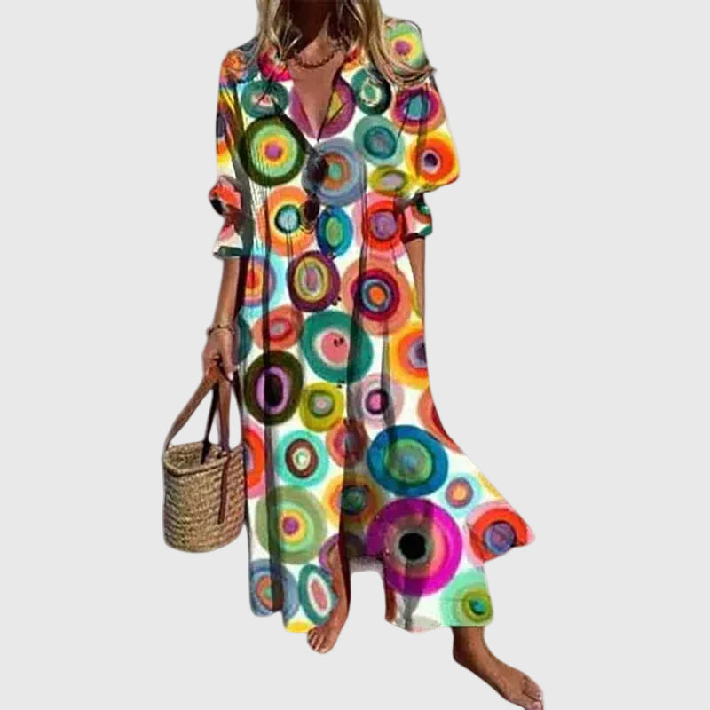 Francisca | Robe Maxi Bohème Élégante