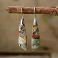Boucles d'Oreilles Uniques en Pierre Naturelle