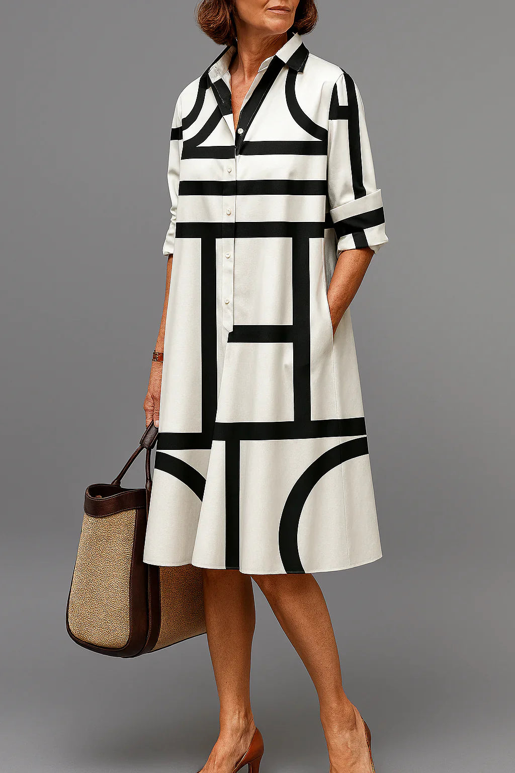 Ellie | Robe Midi Élégante