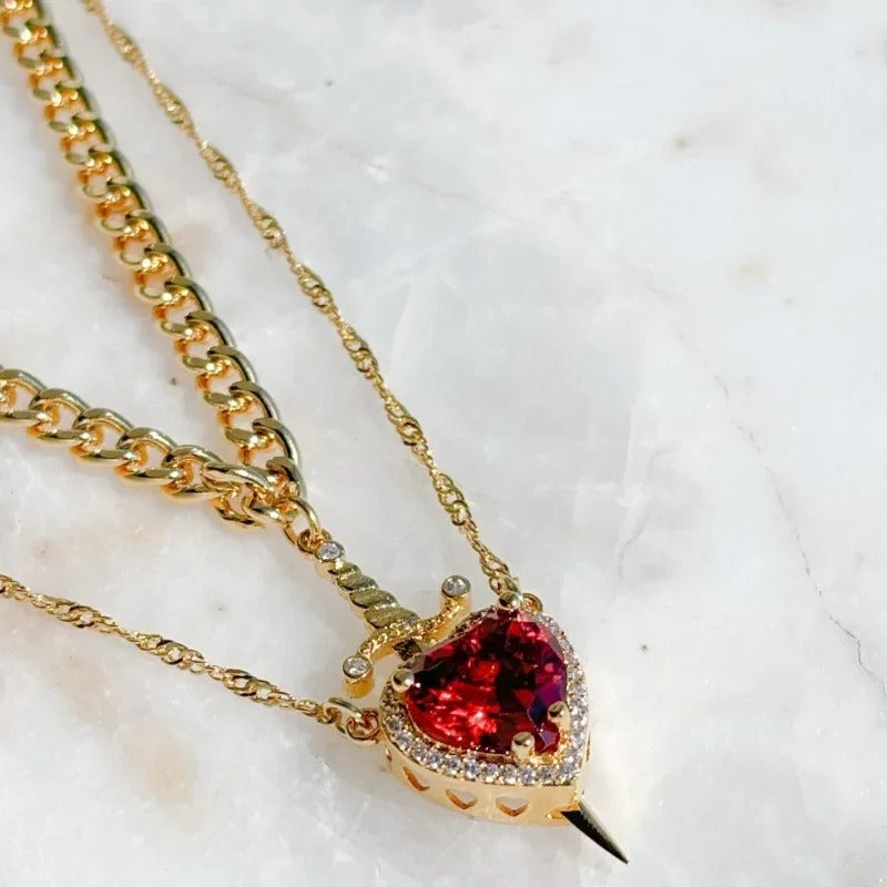 Collier Fantaisie Plaqué Or 14K