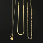 Collier élégant en texture dorée