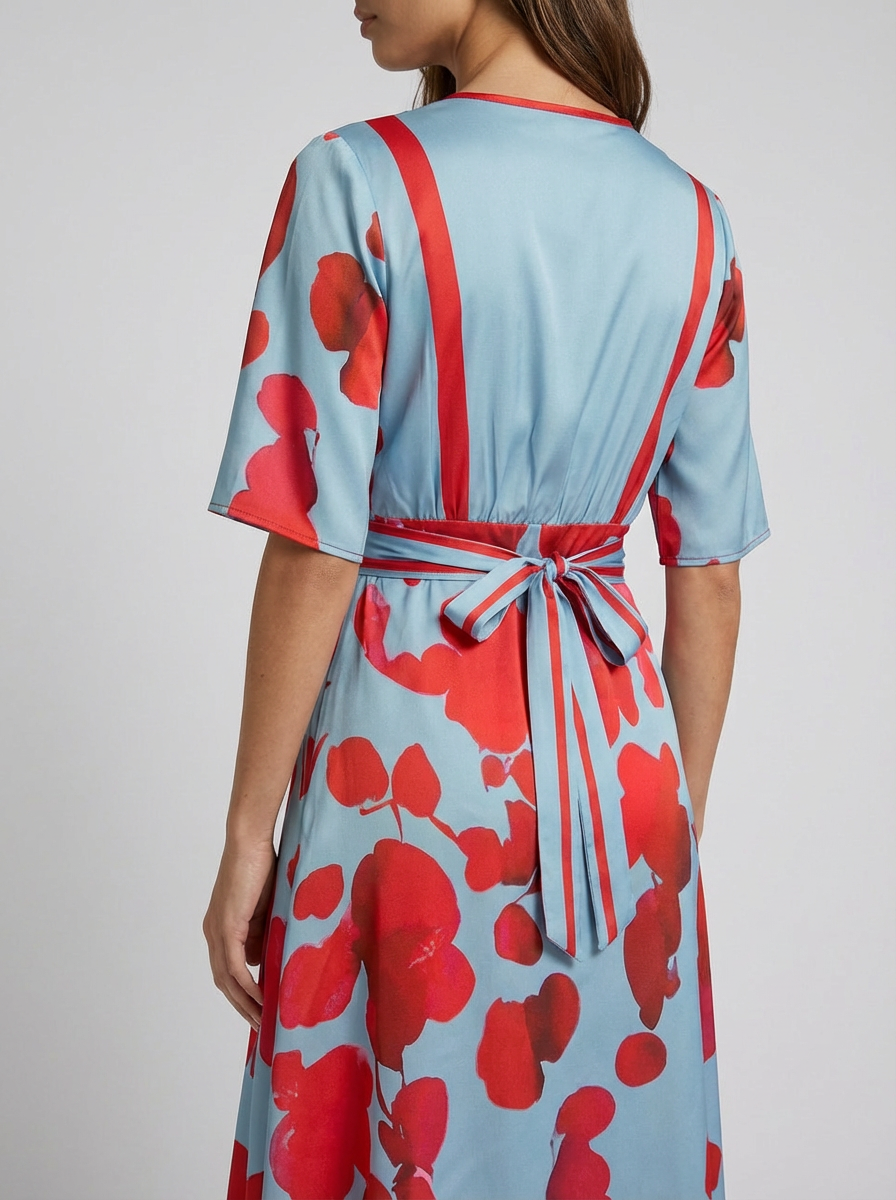 Pilar | Élégante robe longue avec décolleté plongeant