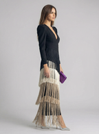 Salvia | Robe à franges