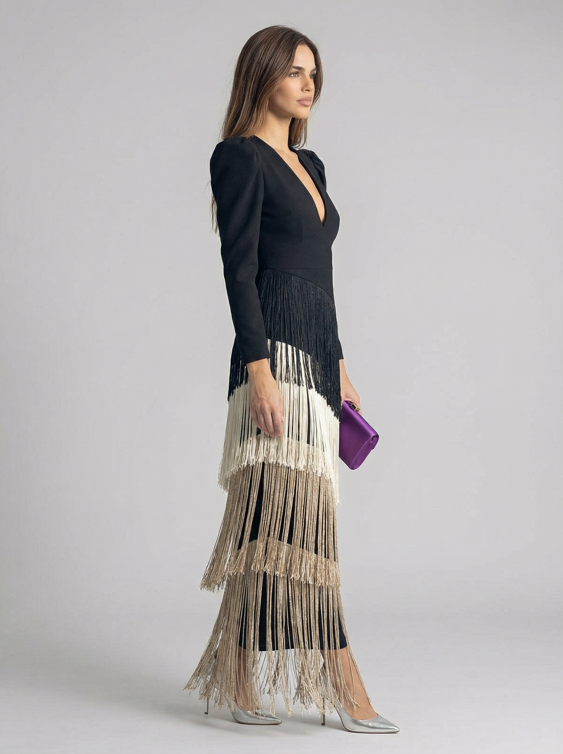 Salvia | Robe à franges