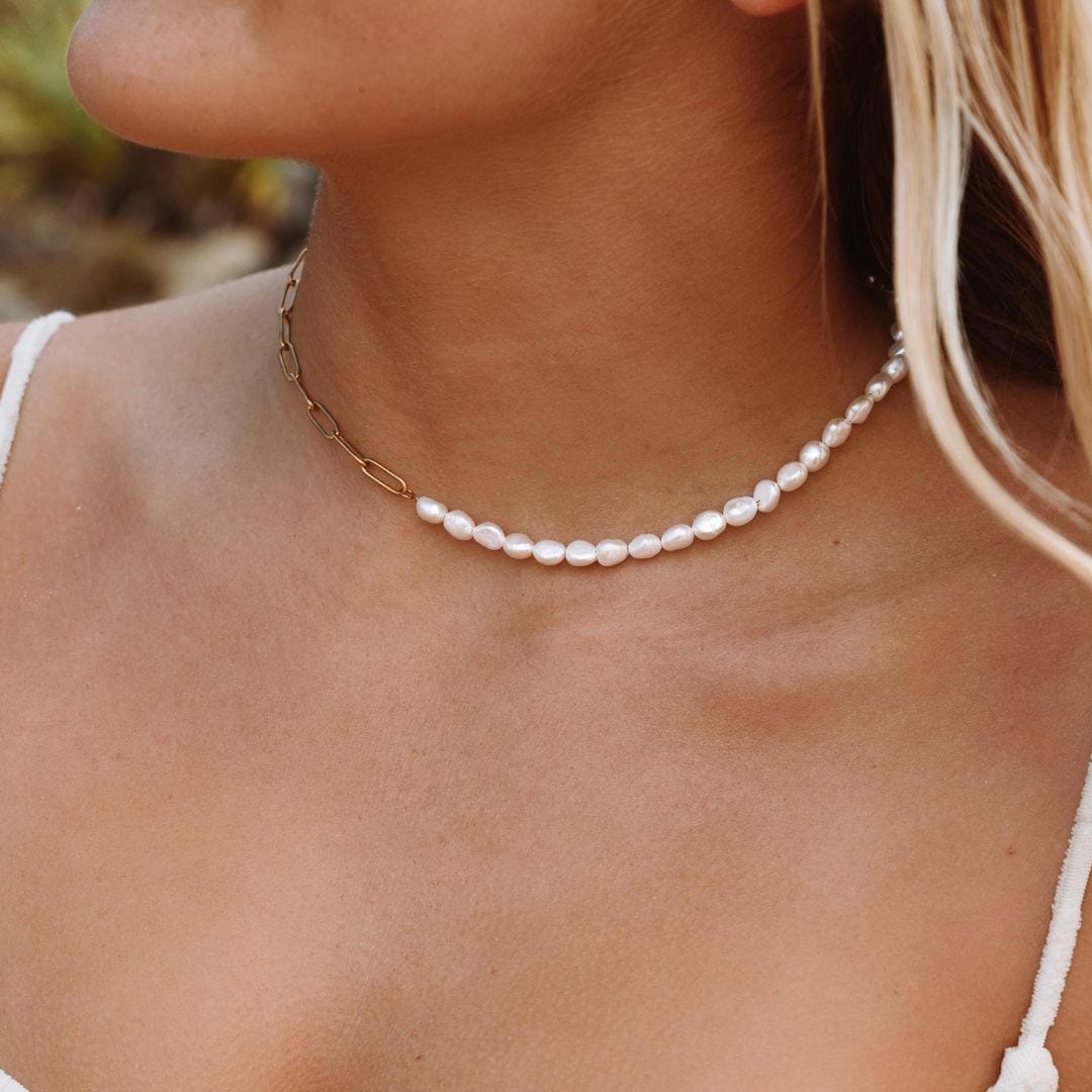 Coline | Collier en Or et Perles