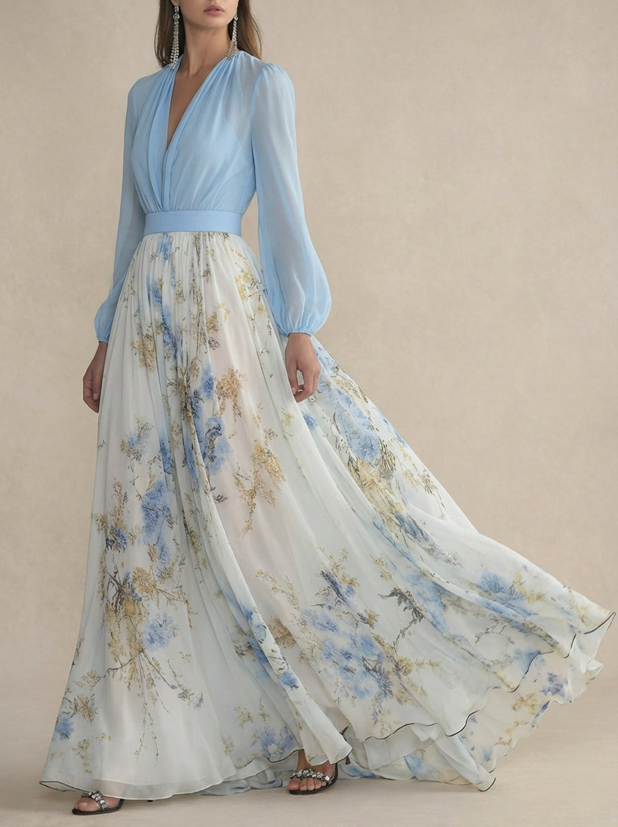 VERA | Robe longue à fleurs
