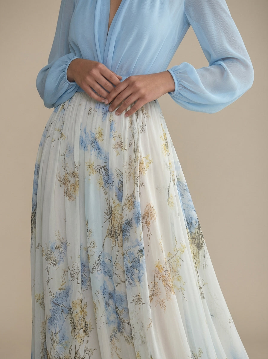 VERA | Robe longue à fleurs