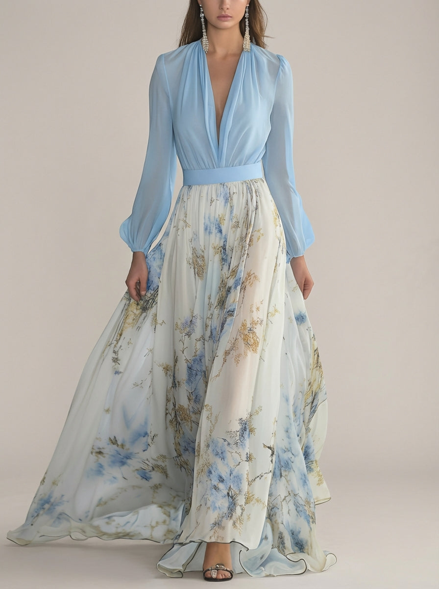 VERA | Robe longue à fleurs