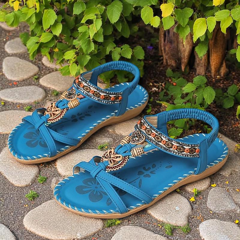 Elsa - Sandales gladiateurs ornées