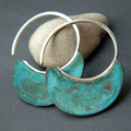 Boucles d'Oreilles Turquoise Vintage Érodées