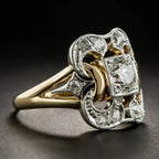 Bague en Or Vintage avec Zircon