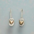 Brigitte | Boucles d'oreilles en argent et en or
