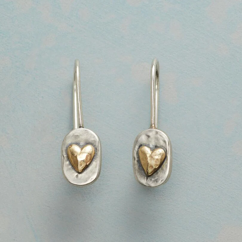 Brigitte | Boucles d'oreilles en argent et en or