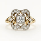 Bague en Or Vintage avec Zircon