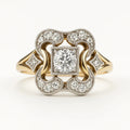 Bague en Or Vintage avec Zircon