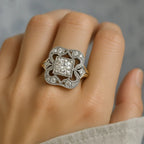 Bague en Or Vintage avec Zircon