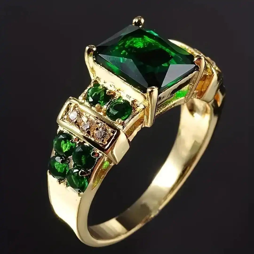 Bague d'Émeraude Exquise