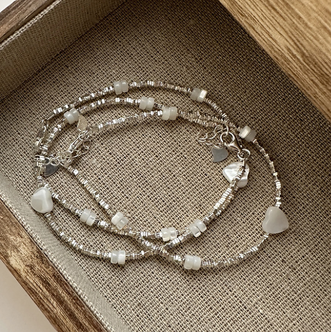 Collection de bracelets classiques vintage avec perles
