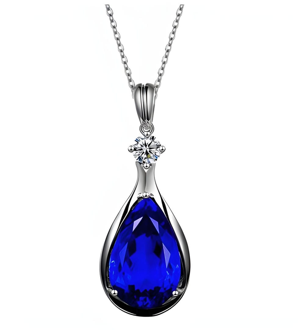 Collier avec Pendentif Saphir Infini