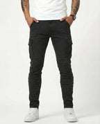 Jean | Pantalon Cargo Marine Élastique