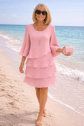 Catherine | Robe à Volants Élégante et Confortable