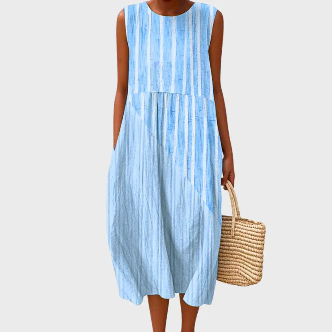 Kate | Robe Midi Sans Manches Confortable