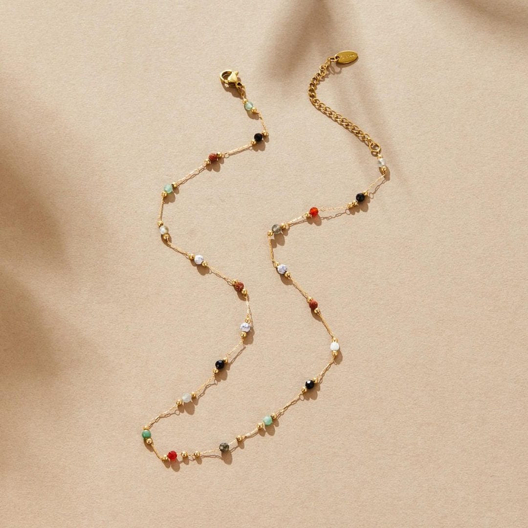 Élodie | Collier en Gemmes Colorées