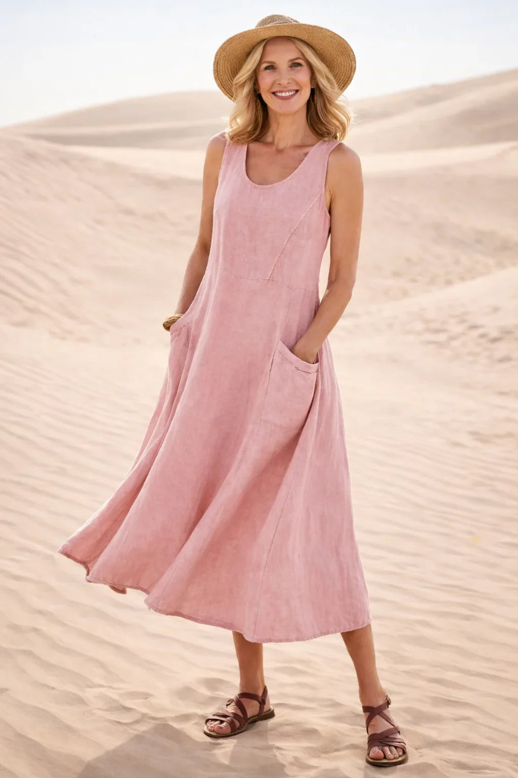 Luna | Robe Midi A-Line Confortable