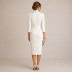 TIVARA | Robe Noire Avec Ceinture