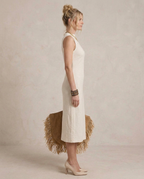 YASSI | Robe midi côtelée