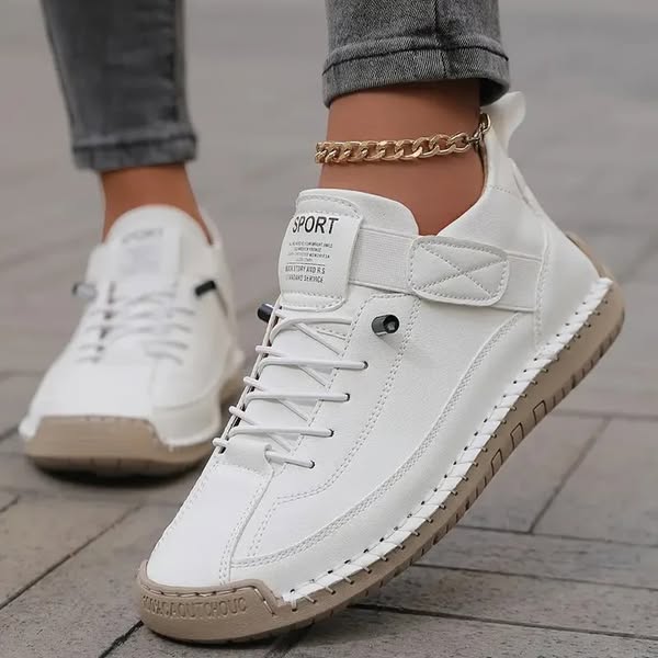 Gisela - Chaussures orthopédiques confortables effet peau