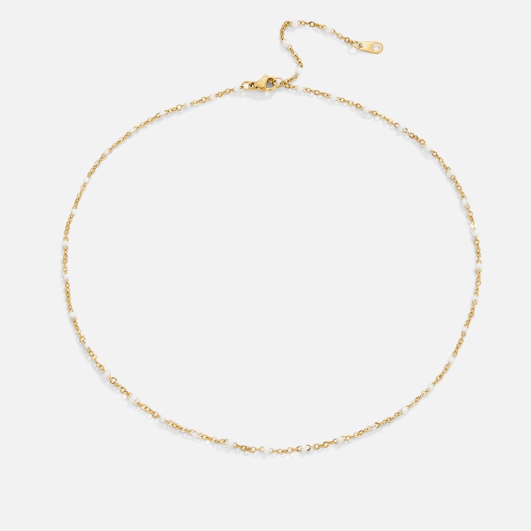 Solène | Collier de Perles Blanches Propre