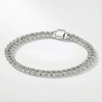 Adele | Bracelet cubain en moissanite