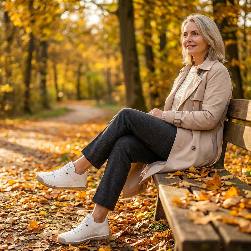 Gisela - Chaussures orthopédiques confortables effet peau
