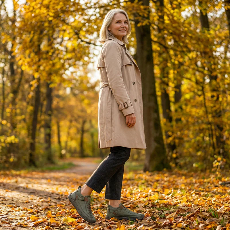 Gisela - Chaussures orthopédiques confortables effet peau