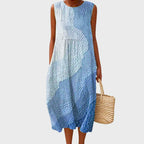 Sandra | Robe Midi Sans Manches Confortable