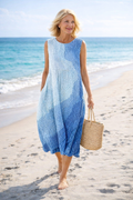 Sandra | Robe Midi Sans Manches Confortable