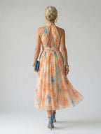 Eleanor | Robe Midi Halter Douce Regular