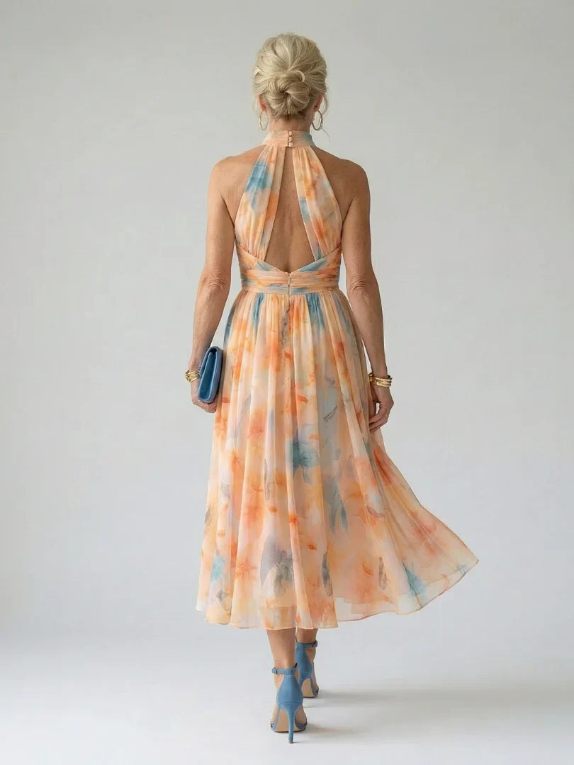 Eleanor | Robe Midi Halter Douce Regular