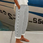 REA | PANTALONS CASUAL RAYÉS CONFORTABLES
