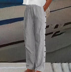 REA | PANTALONS CASUAL RAYÉS CONFORTABLES