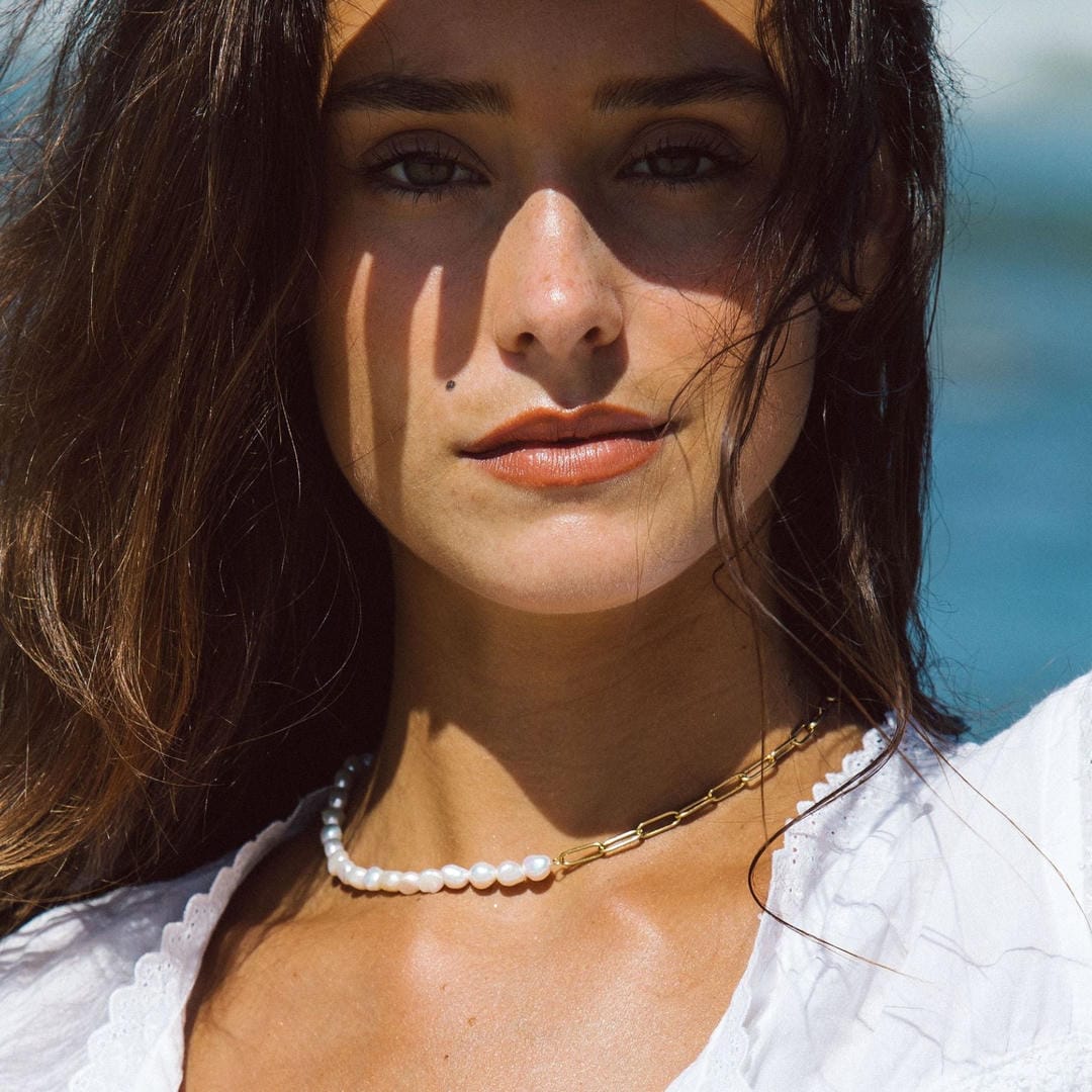 Coline | Collier en Or et Perles