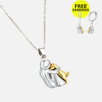 Collier Suspendu avec Boucles d'Oreilles Supplémentaires – Offre à Durée Limitée